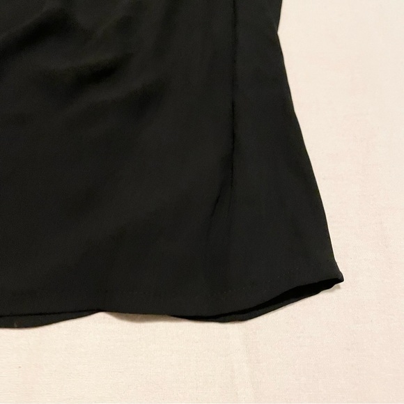 Loft Women's Black Sleeveless Chiffon Tank Top Blouse Dressy Size XS - Picture 7 of 14